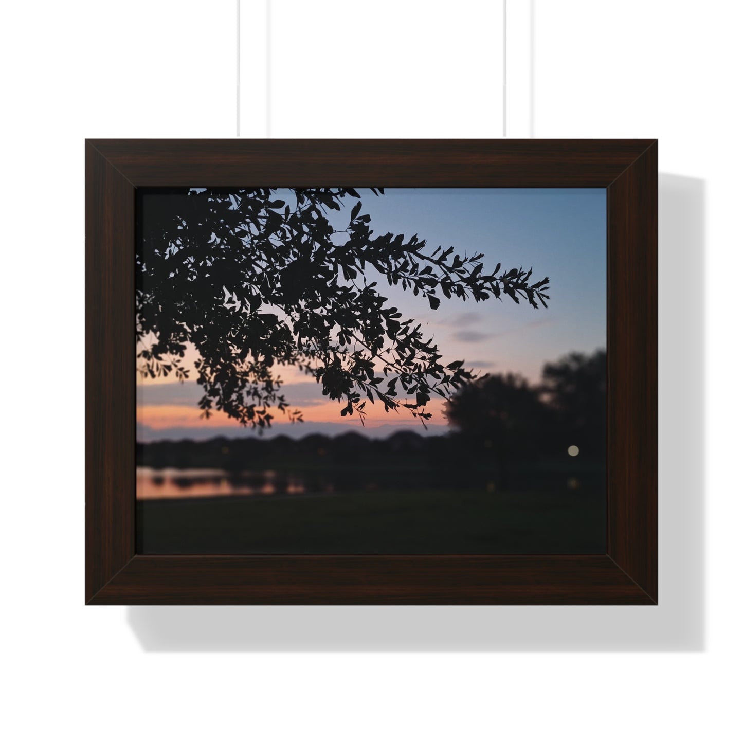 Evening Tree-Branch/ Framed Horizontal Poster