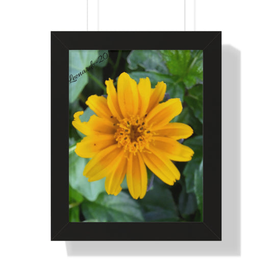 Yellow Flower- Framed Vertical Poster